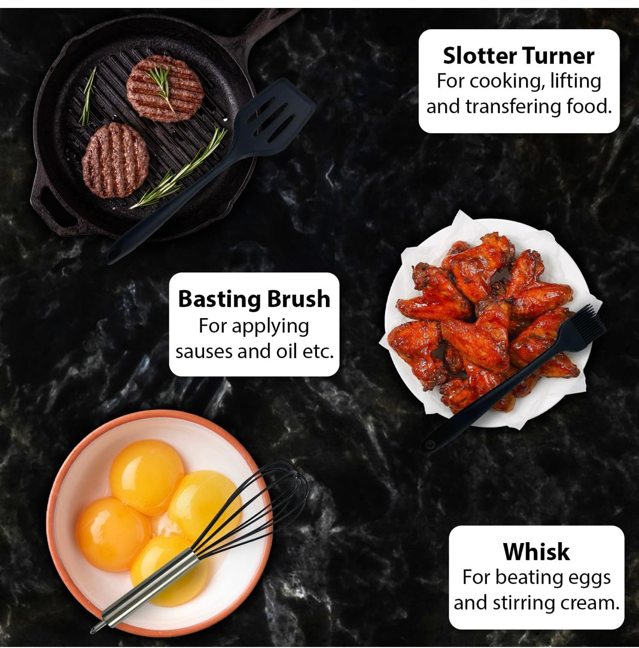 Nestblend Nonstick Kitchen Utensils Set